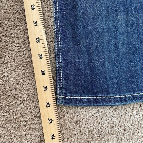 ROCK & Roll Cowgirl Mid Rise Bootcut Jeans Sz 30x32 - Picture 9 of 9